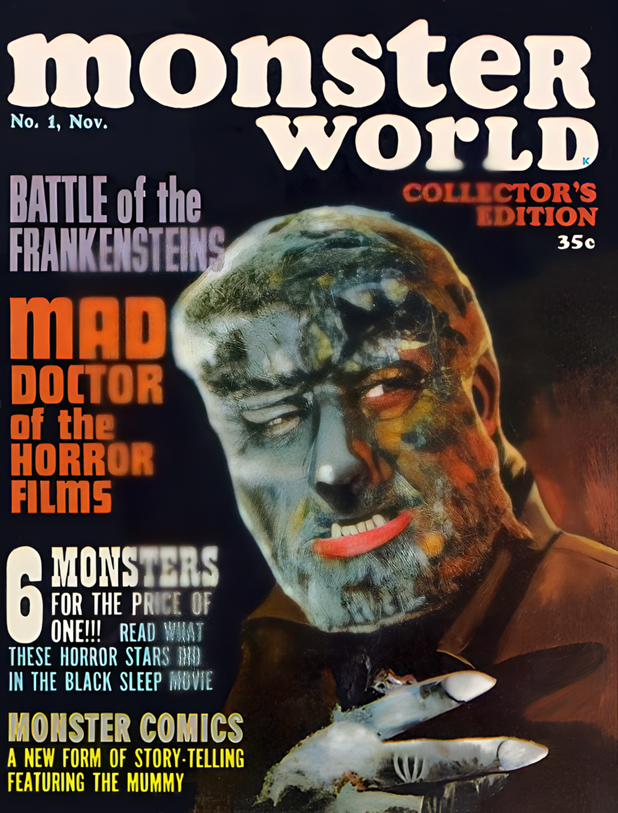 Monster World Horror Magazine Issues 1-10 (1964-1966) | Warren Publishing