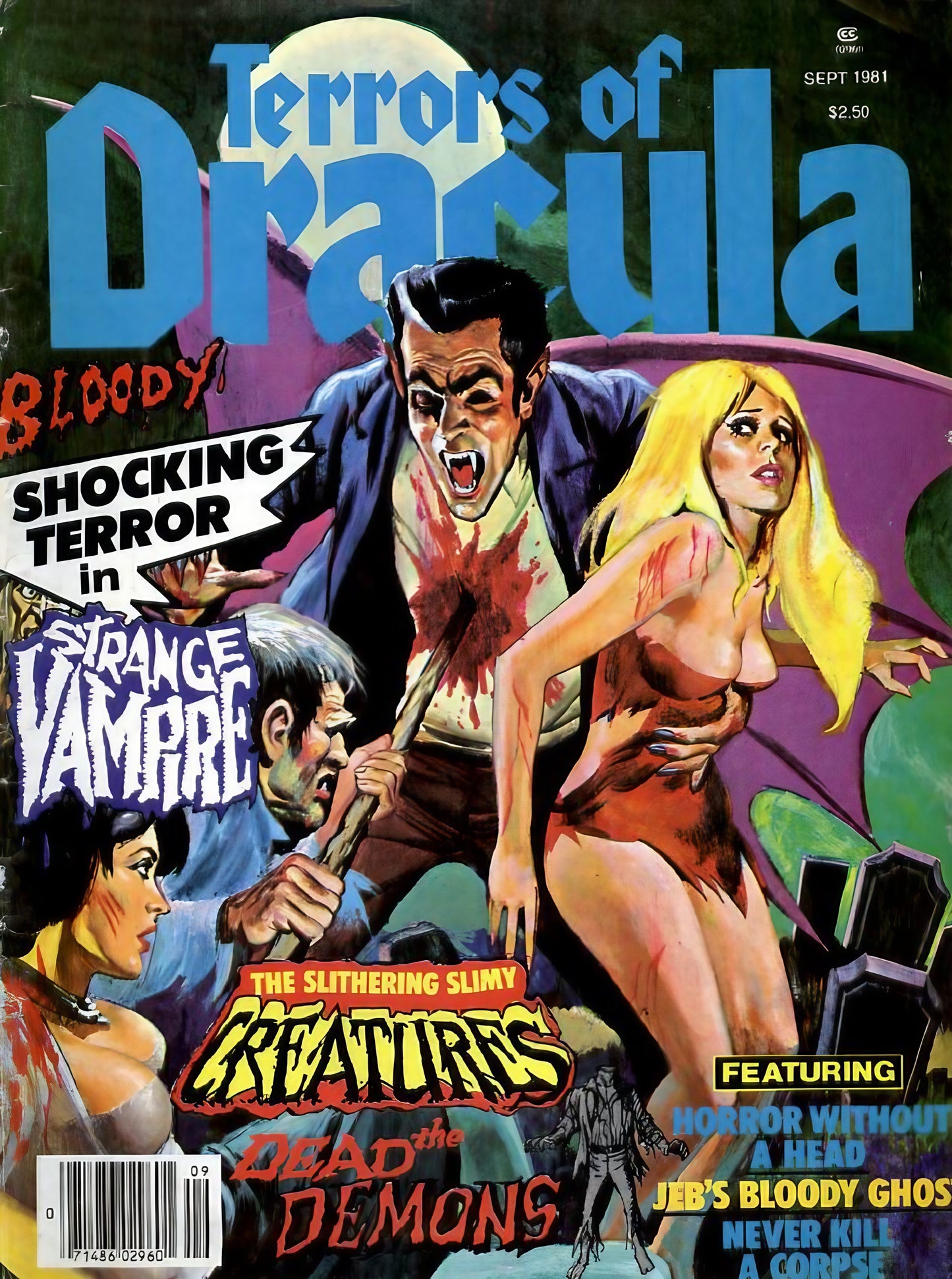 Terrors Of Dracula Horror Comic Magazine 1-8 (1979-1981) | Eerie Publications