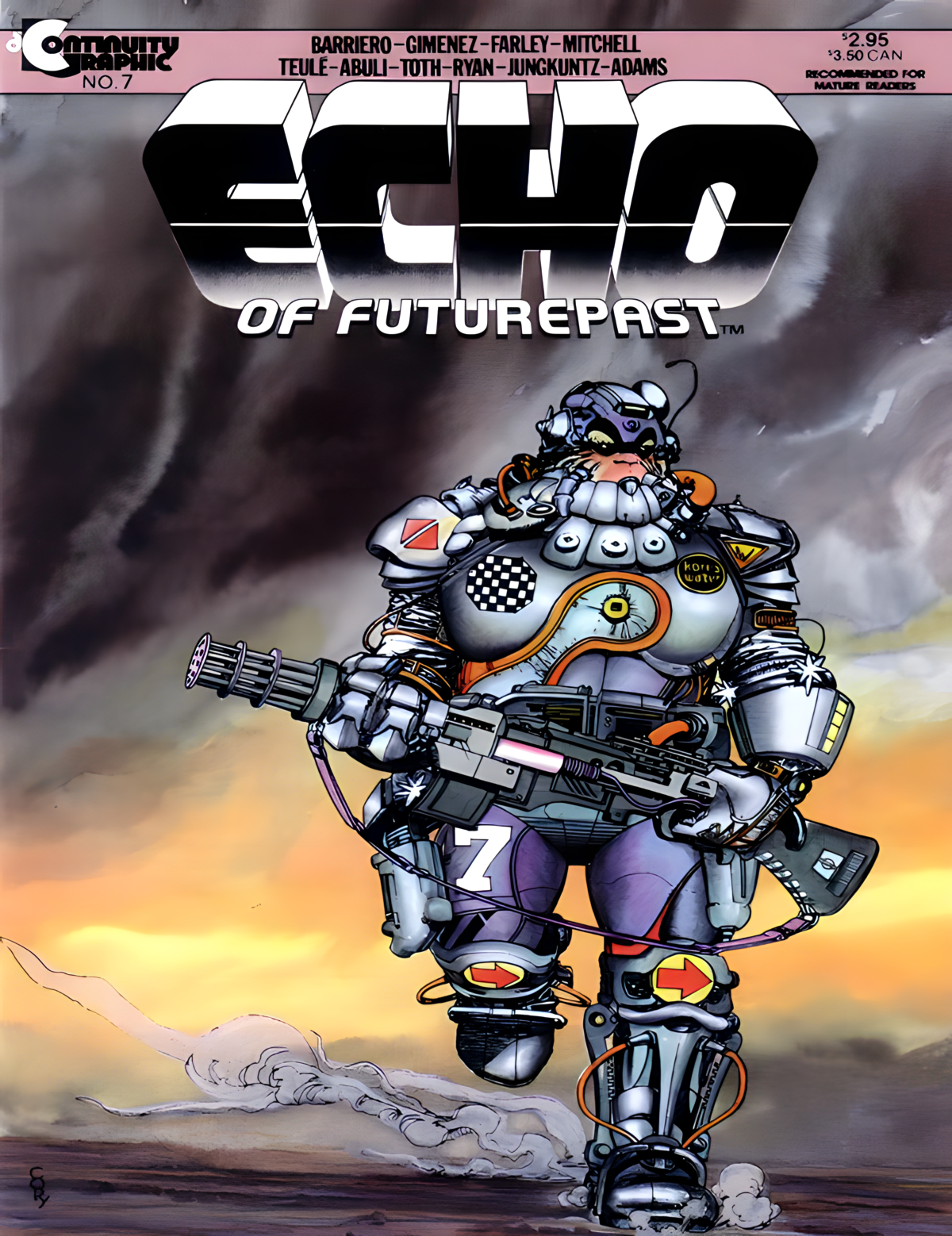 Echo of Futurepast Adult Fantasy Sci-Fi Comics (1984-1986)| Issues 1-9 | Continuity Publishing