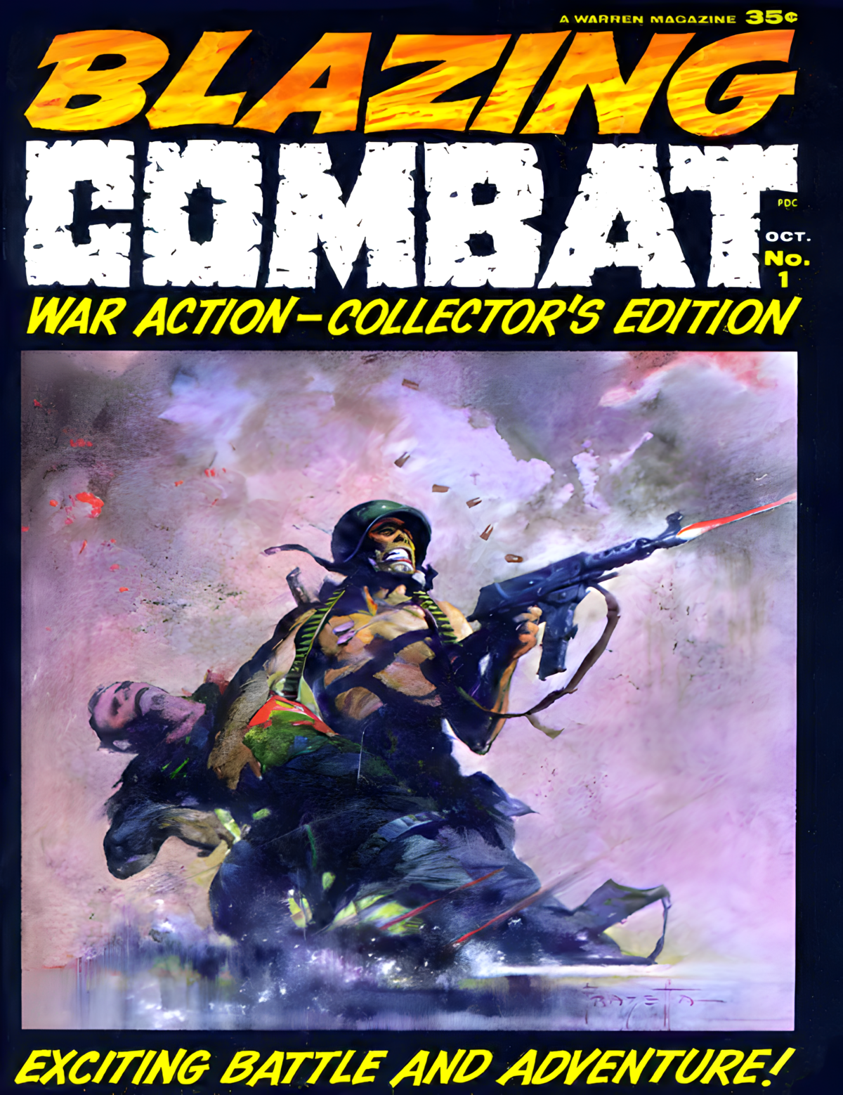 Blazing Combat War Comic Magazine (1965) | Issues 1-4 | Warren Publishing