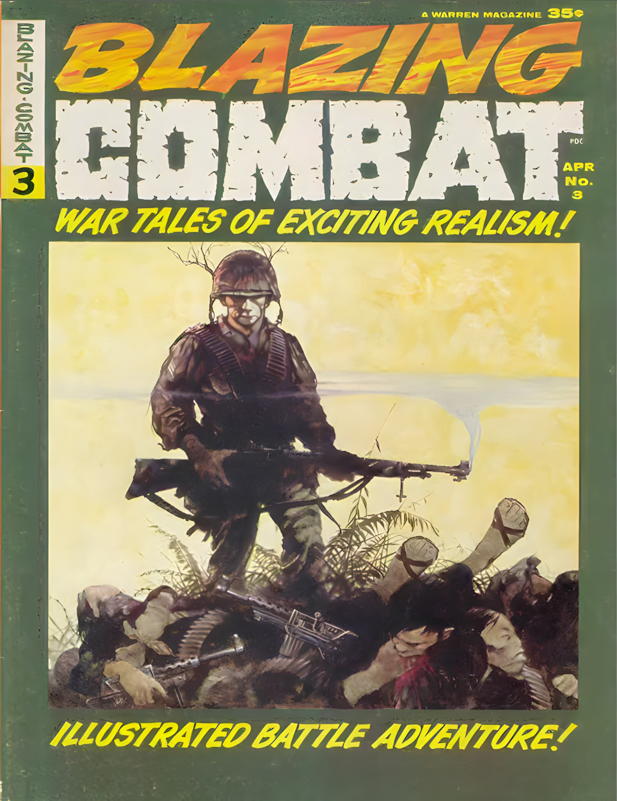 Blazing Combat War Comic Magazine (1965) | Issues 1-4 | Warren Publishing