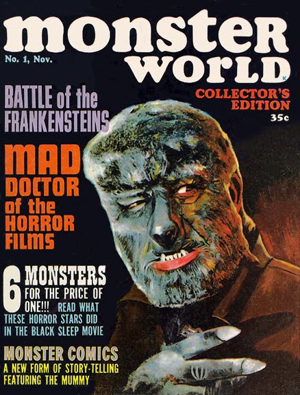 Monster World Horror Magazine Issues 1-10 (1964-1966) | Warren Publishing
