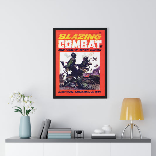 Blazing Combat Issue 2 | Premium Framed Vertical Poster