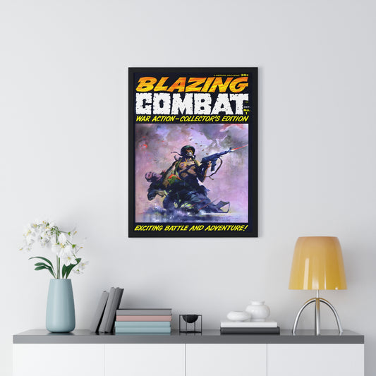 Blazing Combat Issue 1 | Premium Framed Vertical Poster