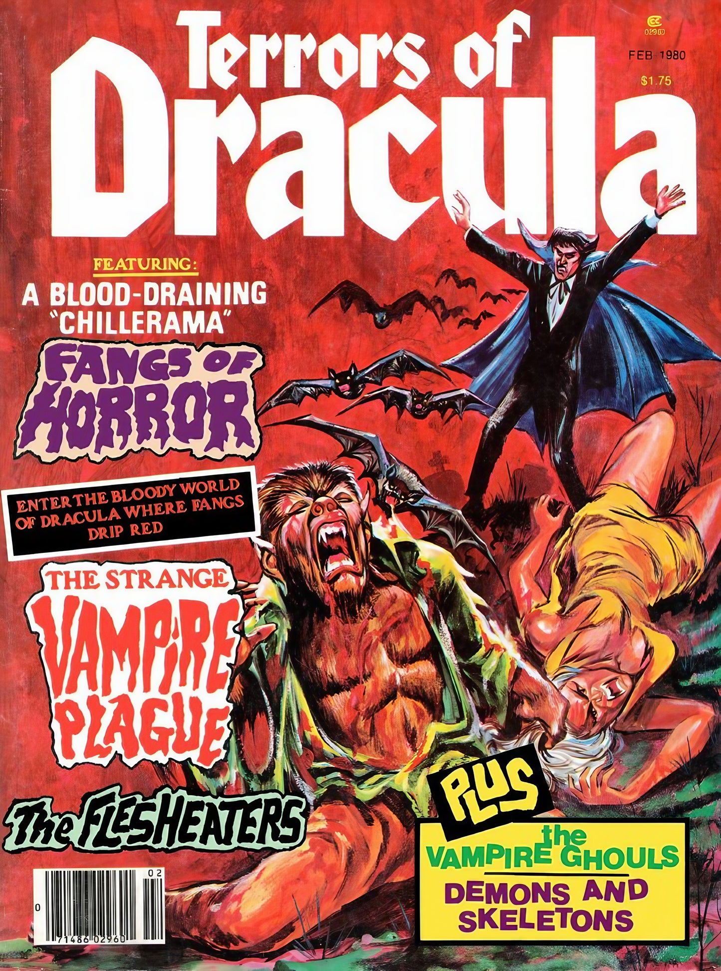 Terrors Of Dracula Horror Comic Magazine 1-8 (1979-1981) | Eerie Publications