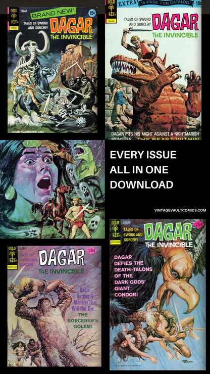 Dagar the Invincible (1972–1982) | Complete Sword & Sorcery Comic Collection