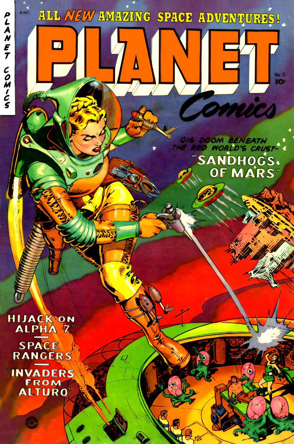 Planets Comic Example Planet Comics Sci-Fi Comics Issues 1-73 (1940-1953) | Fiction House ...