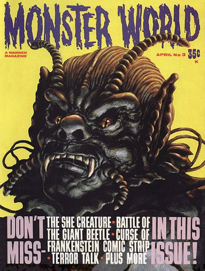 world of horror monsters Monster World Horror Magazine Issues 1-10 (1964-1966)